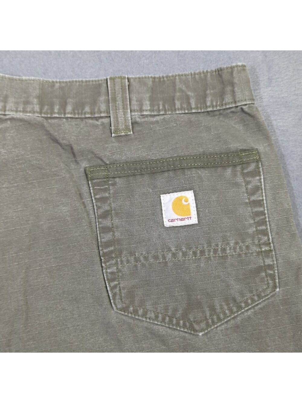 Carhartt Pants Men's 42x30 Fits 40x29 Green B342 MOS Cargo Carpenter Double Knee - Picture 4 of 14